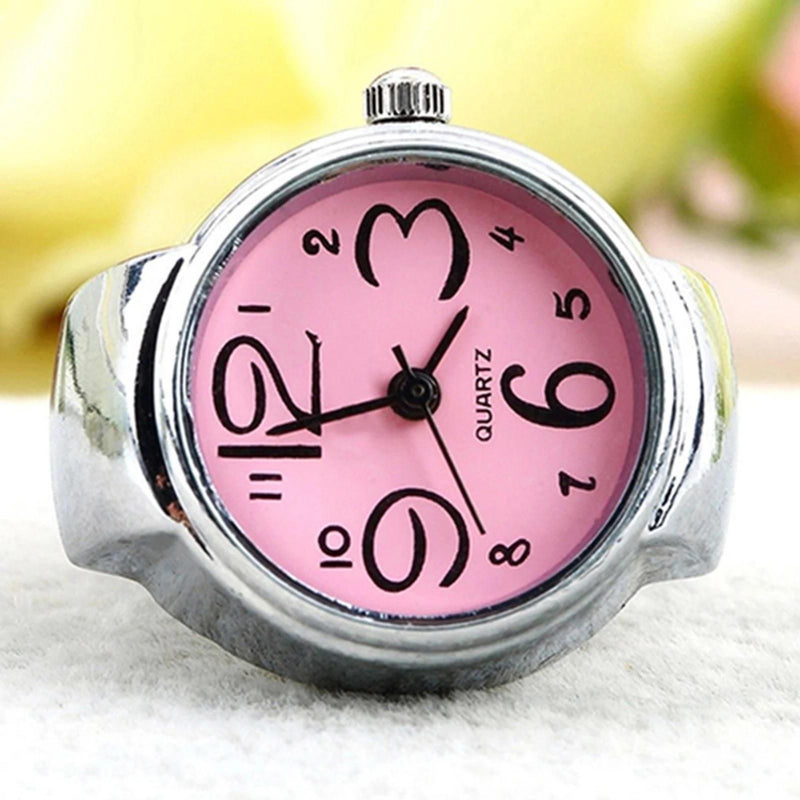 Women's Men's Ring Watch Analogue Quartz on Finger Watch Ring