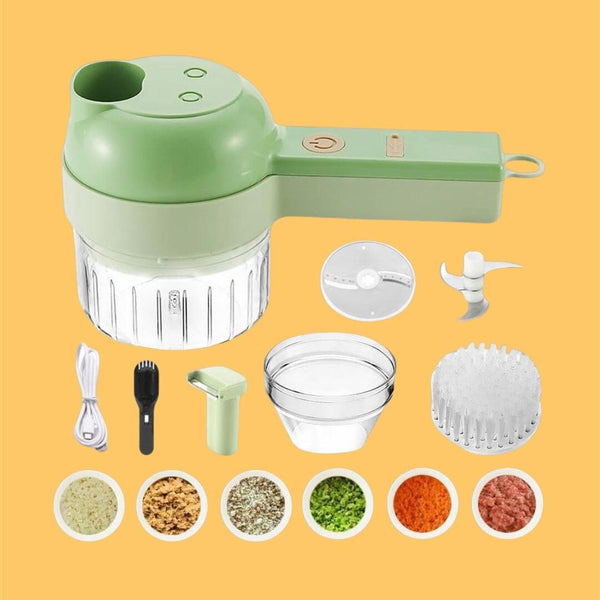 4 in 1 Portable Electric Vegetable Cutter Set