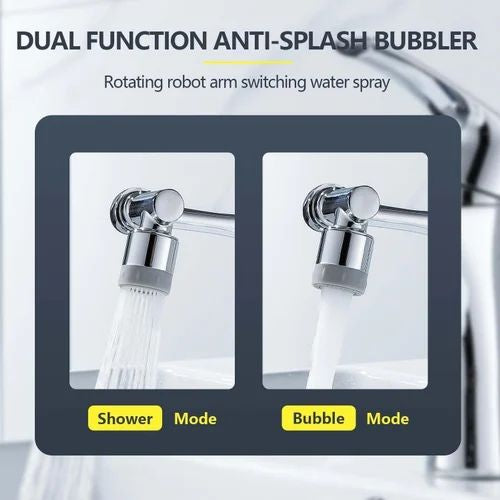 Rotating Faucet Extension for Any Sink with 2 Flow Modes | Extender for Water Tap