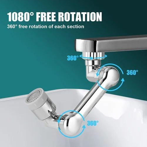 Rotating Faucet Extension for Any Sink with 2 Flow Modes | Extender for Water Tap