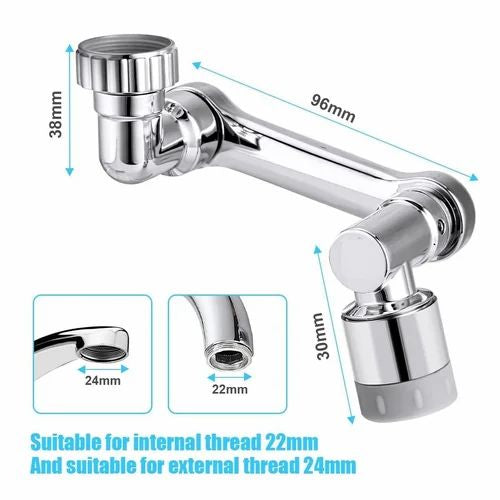 Rotating Faucet Extension for Any Sink with 2 Flow Modes | Extender for Water Tap